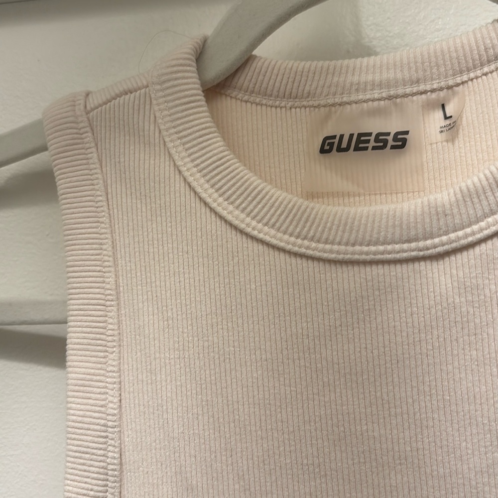 Guess Women's Beige Muscle Tee